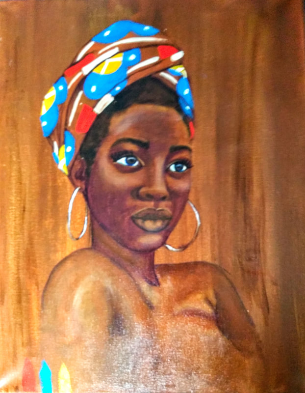 Black Art Black Woman Headwrap