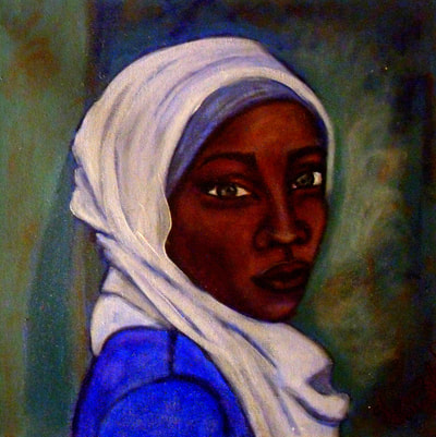 Black Art Painting Muslima